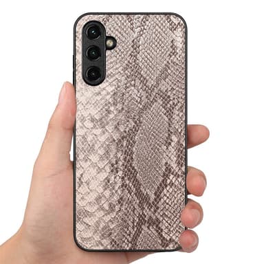 SKALO Samsung A54 5G Ormskinn PU-Läder Hybrid Skal - Grå
