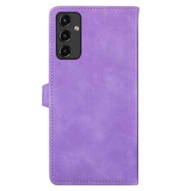 SKALO Samsung A14 4G/5G Big Wallet Flower Plånboksfodral - Lila