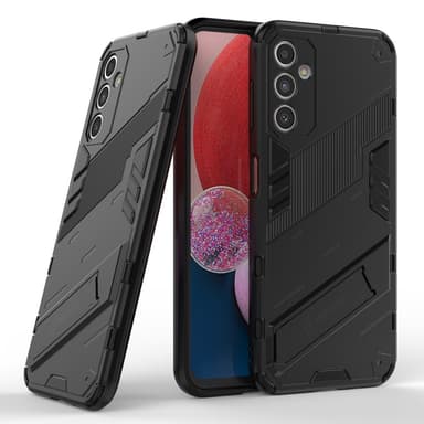 SKALO Samsung A14 4G/5G Armor Hybrid BIBERCAS Skal - Svart