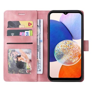 SKALO Samsung A54 5G Plånboksfodral i PU-Läder - Rosa