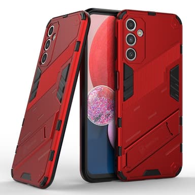 SKALO Samsung A14 4G/5G Armor Hybrid BIBERCAS Skal - Röd