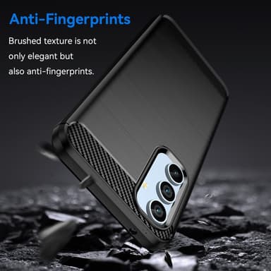 SKALO Samsung A54 5G Armor Carbon Stöttåligt TPU-skal - Svart