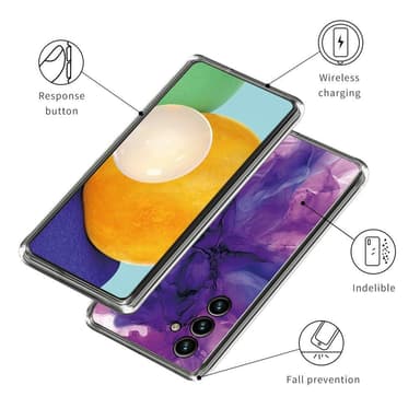 SKALO Samsung A34 5G Marmor TPU-skal - Motiv 7
