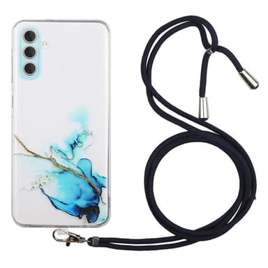 SKALO Samsung A14 4G/5G Mobilhalsband Skal - Blå