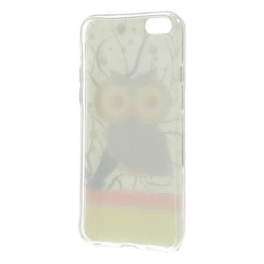 Iphone 6/6S 4.7"" TPU Skal Gentle Owl Glitter Powder