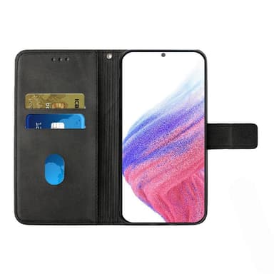 SKALO Samsung A54 5G Embossed Plånboksfodral i PU-Läder - Svart