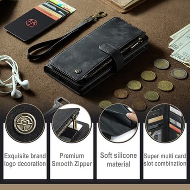 CaseMe Samsung A54 5G CaseMe Big Wallet Plånboksfodral - Svart