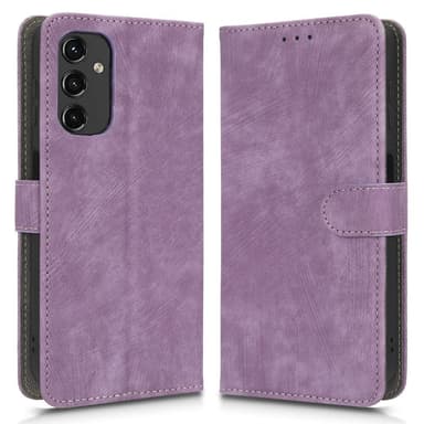 SKALO Samsung A14 4G/5G Plånboksfodral i PU-Läder - Lila