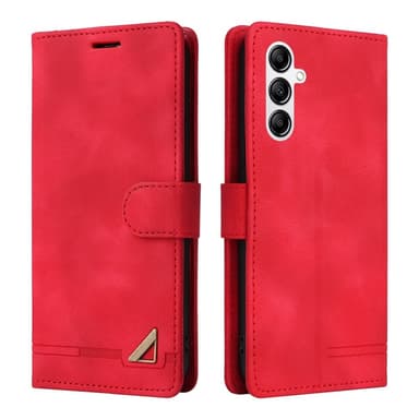 SKALO Samsung A54 5G Plånboksfodral i PU-Läder - Röd