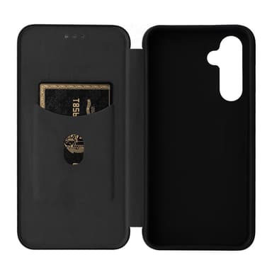 SKALO Samsung A34 5G Carbon Fiber Plånboksfodral - Svart