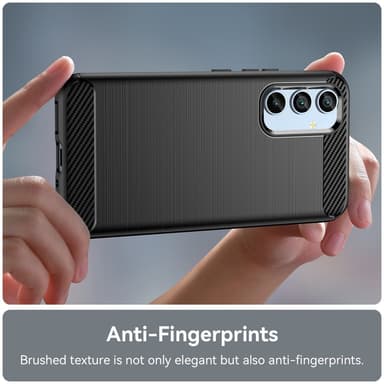 SKALO Samsung A54 5G Armor Carbon Stöttåligt TPU-skal - Svart