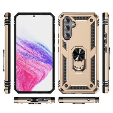 SKALO Samsung A54 5G Armor Hybrid Metallring skal - Guld