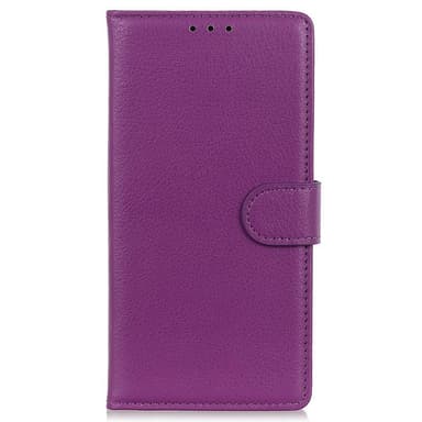 SKALO Samsung A14 4G/5G Litchi Plånboksfodral - Lila