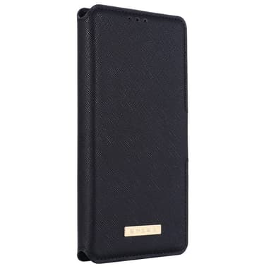SKALO Samsung A14 4G/5G MUXMA Saffiano PU-Läder Plånboksfodral - Svart
