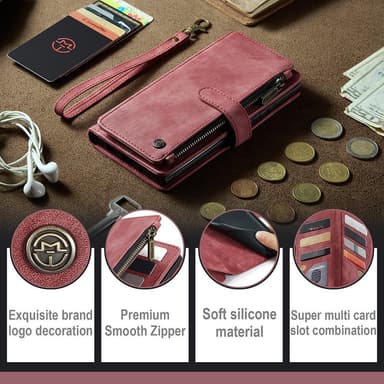 CaseMe Samsung A54 5G CaseMe Big Wallet Plånboksfodral - Röd