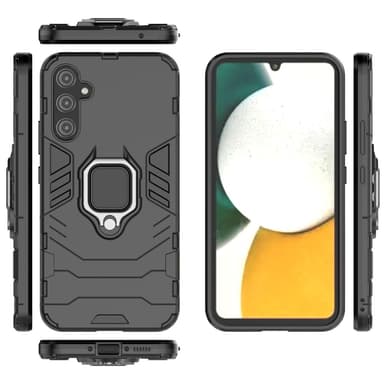 SKALO Samsung A34 5G Armor Hybrid Metallring skal - Svart