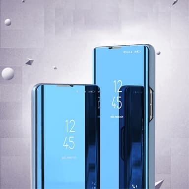 SKALO Samsung A54 5G Clear View Spegel fodral - Svart