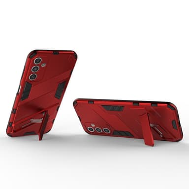SKALO Samsung A14 4G/5G Armor Hybrid BIBERCAS Skal - Röd