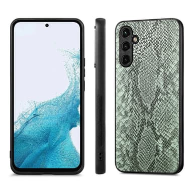 SKALO Samsung A54 5G Ormskinn PU-Läder Hybrid Skal - Grön