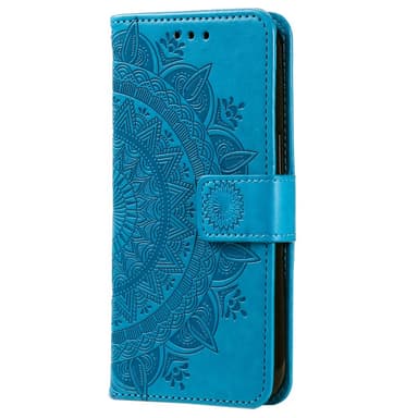 SKALO Samsung A34 5G Mandala Plånboksfodral - Blå