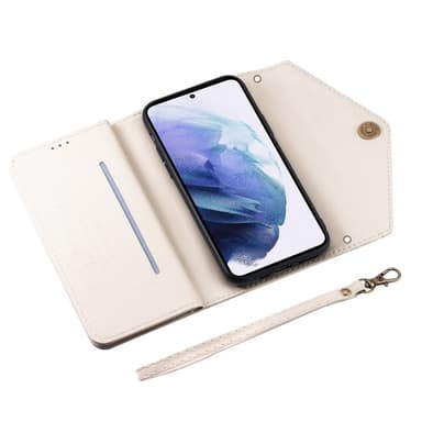 SKALO Samsung A54 5G Evelope Clutch 8-Fack - Vit