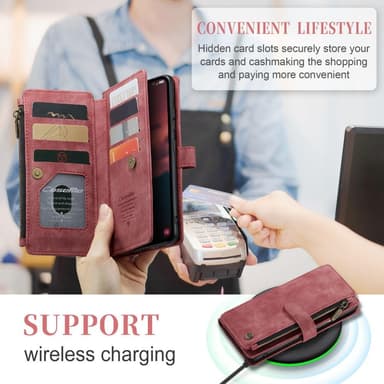 CaseMe Samsung A54 5G CaseMe Big Wallet Plånboksfodral - Röd