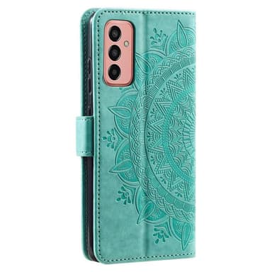 SKALO Samsung A14 4G/5G Mandala Plånboksfodral - Turkos
