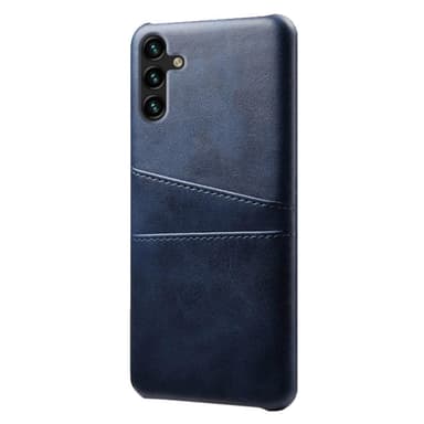 SKALO Samsung A34 5G PU-Läder Korthållare Skal - Blå