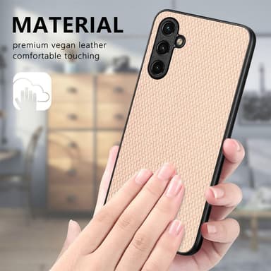 SKALO Samsung A14 4G/5G Carbon Fiber TPU-skal - Khaki