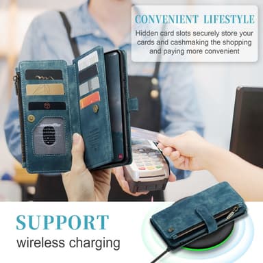 CaseMe Samsung A54 5G CaseMe Big Wallet Plånboksfodral - Blå
