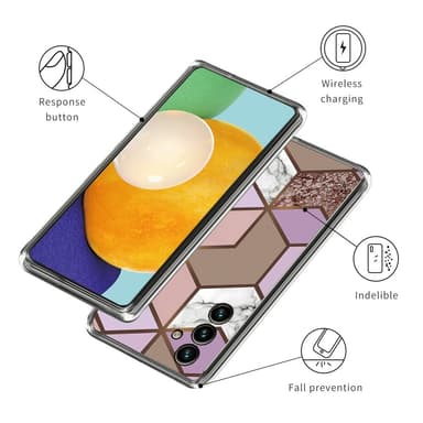 SKALO Samsung A54 5G Marmor TPU-skal - Motiv 2
