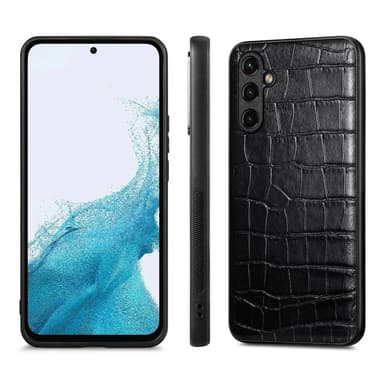 SKALO Samsung A54 5G Krokodil PU-Läder Hybrid Skal - Svart