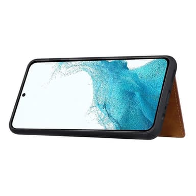 SKALO Samsung A54 5G PU Läder Skal med Plånbok - Brun