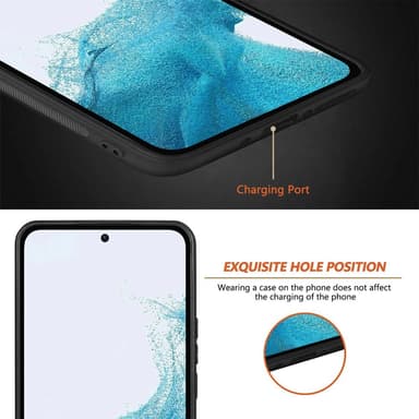 SKALO Samsung A54 5G Krokodil PU-Läder Hybrid Skal - Svart