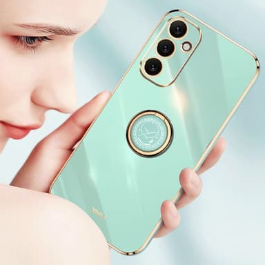 SKALO Samsung A34 5G XINLI TPU Skal Med Ring - Turkos