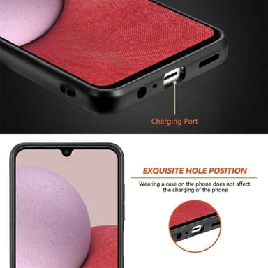 SKALO Samsung A14 4G/5G Carbon Fiber TPU-skal - Khaki
