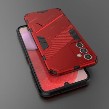 SKALO Samsung A14 4G/5G Armor Hybrid BIBERCAS Skal - Röd