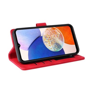 SKALO Samsung A54 5G Plånboksfodral i PU-Läder - Röd