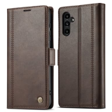SKALO Samsung A14 4G/5G LC.IMEEKE Plånboksfodral i PU-Läder - Brun
