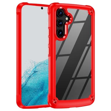 SKALO Samsung A54 5G Glossy Hybrid TPU Skal - Röd