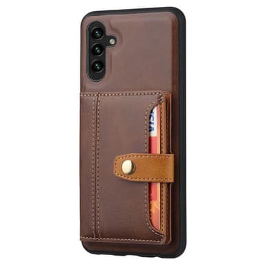 SKALO Samsung A54 5G PU Läder Skal med Plånbok - Brun