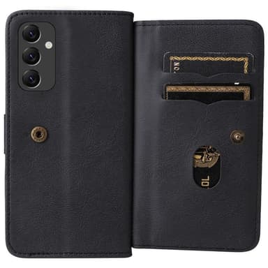 SKALO Samsung A14 5G 10-FACK Plånboksfodral - Svart