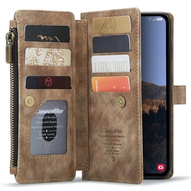 CaseMe Samsung A54 5G CaseMe Big Wallet Plånboksfodral - Brun
