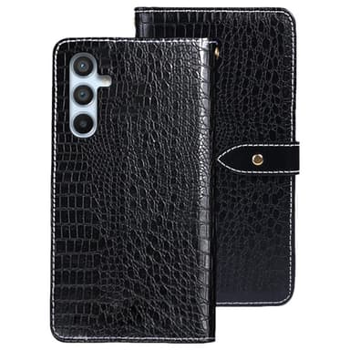SKALO Samsung A54 5G Krokodil Plånboksfodral i PU-Läder - Svart