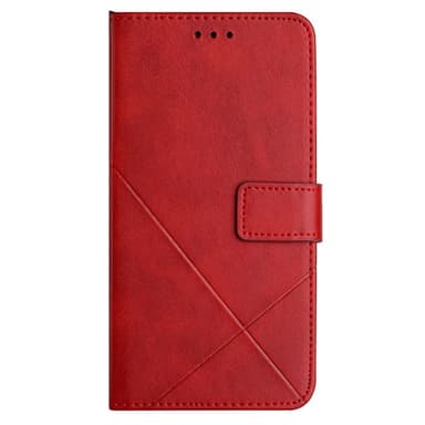 SKALO Samsung A54 5G Embossed Plånboksfodral i PU-Läder - Röd