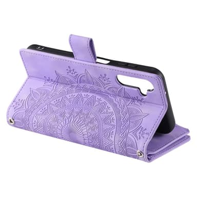 SKALO Samsung A34 5G Big Wallet Mandala Plånboksfodral - Lila