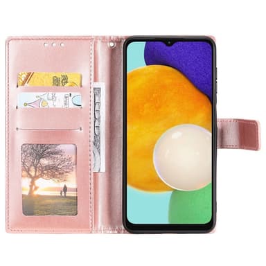SKALO Samsung A54 5G Mandala Plånboksfodral - Roséguld