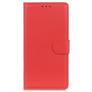SKALO Samsung A14 4G/5G Litchi Plånboksfodral - Röd