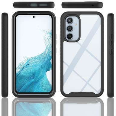 SKALO Samsung A54 5G Shockproof Clear Hybrid Skal - Mörkblå
