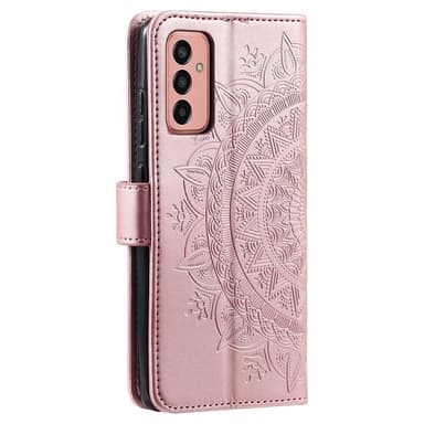 SKALO Samsung A14 4G/5G Mandala Plånboksfodral - Roséguld